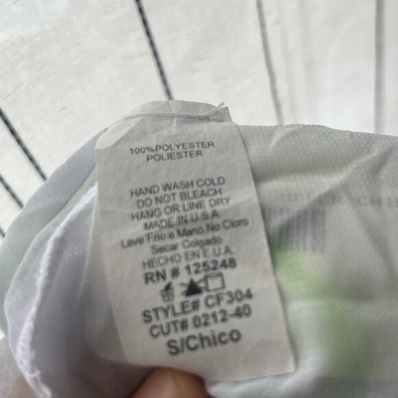 CRIMSON IVY NWT Floral Print White & Purple Flowy Blouse Womans Size Small - Picture 7 of 8